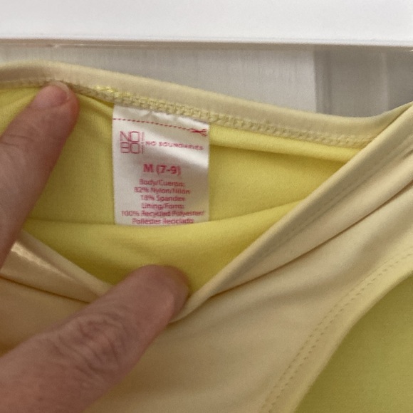 Adorable yellow bikini with gold accents top large 11/13 bottom medium - Picture 3 of 12